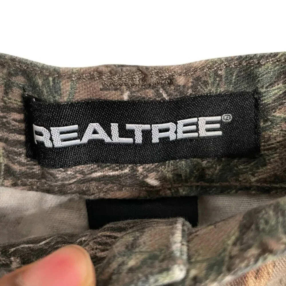 Realtree Mens Camo Cargo Hunting Pants XL Camouflage Pocket Baggy Outdoor Y2K